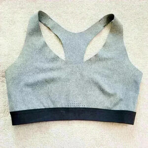 Women's Bonded Racerback Bra - All in Motion - Charcoal Heather size Large